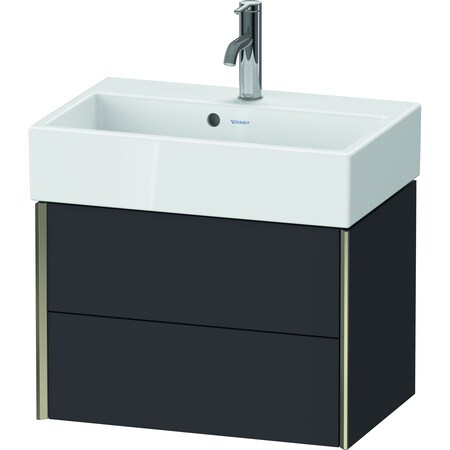 Xviu Two Drawer Wall-Mount Vanity Unit Graphite